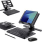Desk Stand and Bluetooth Keyboard Combo for Samsung Galaxy Z Fold 7/6/5, 4 in 1 Set Include Mouse Pen, Adjustable Foldable Tablet Stand Holder Fits for 4.7"-13" Smartphones Tablet