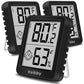 Indoor Humidity Meter Hygrometer 3Pack, Room Thermometer for Accurate Room Temperature Monitor, Digital Hygrometer with Indoor Thermometer for Home, Baby Nursery, and Humidity Sensor Enhanced Comfort