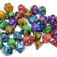 SmartDealsPro 5 x 7-Die Double-Colors Polyhedral Dice Sets with Pouches for D&D DND RPG MTG Dungeon and Dragons Table Board Roll Playing Games D4 D6 D8 D10 D% D12 D20