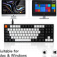Keychron C1 Wired Mechanical Keyboard TKL, RGB Backlit with Double-Shot ABS Keycaps, 87 Keys Hot-Swappable Pre-lubed Tactile Switch Compatible with Mac Windows