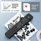 Saker Wireless Thermal Mobile Printer - Inkless, Portable Printer, Supports 8.5" X 11" US Letter & A4 Size, Compatible with Phone & Laptop - Ideal for Home, Car, Office & Travel