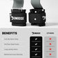 DMoose Fitness Weight Lifting Hooks (Pair) for Deadlifts, Pull Ups, Rows & Shrugs - Anti-Rip Nylon Strap Hand Grips with Thick Wrist Padding - Heavy Duty Wrist Straps for Weightlifting & Gym Workouts