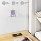 TROND Purple Outlet Extender - Plug Splitter with 3-Prong Grounded Sockets, 3 Way Angled Outlet Adapter, Wall Plug Expander, Cruise Ship Essentials, Compact and Practical for Travel Home Decoration