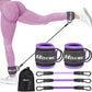 Ankle Resistance Bands with Cuffs, Ankle Bands for Working Out, Ankle Resistance Band for Leg, Booty Workout Equipment for Kickbacks Hip Fitness Training, Exercise Bands for Butt Lift Women