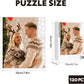 Custom Puzzle, Customize Puzzles from Photos with 120/200/300/500/1000 Pieces, Personalized Wooden Jigsaw Puzzle Gifts for Family, Adults, Christmas, Wedding, Pet