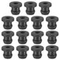 PATIKIL 6.5mm / 1/4 Inch Drill Hole,3/16 Inch ID Rubber Grommets, 15Pcs Top Hat Grommet for Wiring Eyelet Ring Gasket Automotive Firewall Cable Hole Plugs Wires Protection, Black