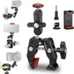 MINIFOCUS Super Clamp Camera Clamp Mount, 360° Ballhead Magic Arm with 1/4" 3/8" Port Extension Holder Adapter, Double Ball Head Adapter for Canon Nikon DSLR GoPro Action Camera Video Light