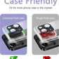 2 Pack Camera Lens Protector for iPhone 15 / iPhone 15 Plus,[Not Easy to Breakn ] AR Tempered Glass Strong Adsorption Metal Camera Cover Screen-black