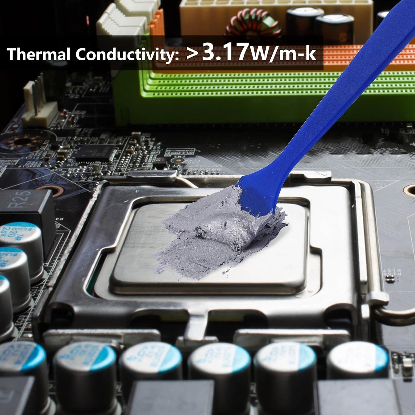 HY700-100g CPU Thermal Heatsink Grease Paste Compound Thermal Conductivity: >3.14W/m-k Carbon Based High Performance for CPU PC GPU PS5-100 Grams