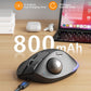 SABLUTE Wireless Trackball Mouse, Ergonomic Bluetooth Rechargeable Computer Mouse, Backlit Rollerball Thumb Laptop mice with 5 Level DPI, Adjustable Angle, 3 Devices Connection for PC, Mac, Windows
