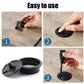 TuTuYa 8PCS Desk Grommet, Desk Grommet 2Inch(50mm) Desk Cable Grommet Desk Cable Hole Covers with Hole Saw, Ideal Solution for Office and Home Table Cable (Black, 2Inch_50mm)