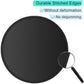ITNRSIIET Round Mouse Pad with Stitched Edge Premium-Textured Waterproof Non-Slip Rubber Base Desktop Protection Mat Diameter 8.7 inches, Classic Black