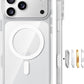 TORRAS Stronger Magnetic for iPhone 17 Pro Case Clear, [Covered Camera Control] [Anti-Yellowing] Compatible with MagSafe, Military-Grade Drop Protection, Slim Phone Case for iPhone 17 Pro