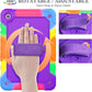 SEYMAC stock Case for Samsung Galaxy Tab A9+ Plus 11'', Full-Body Drop Protection Case with Screen Protector Pencil Holder [360° Rotating Hand Strap] &Stand, Purple+Colorful