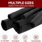 Black Braided Cable Management Sleeves Wire Loom Tubing Cord Protector Self-Wrapping (1/2"-20Feet)