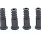 THE CIMPLE CO Coaxial Cable Weather Boot - RG6 Connectors RG59 Ends Coaxial Boots - Weatherproof (Black) - Pack of 4