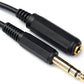 Disino 1/4 Inch Male to Female Stereo Extension Cable Gold Plated Quarter inch Headphone Extension Cable Cord- 20FT /6.6 Meters