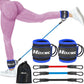 Ankle Resistance Bands with Cuffs, Ankle Bands for Working Out, Ankle Resistance Band for Leg, Booty Workout Equipment for Kickbacks Hip Fitness Training, Exercise Bands for Butt Lift Women