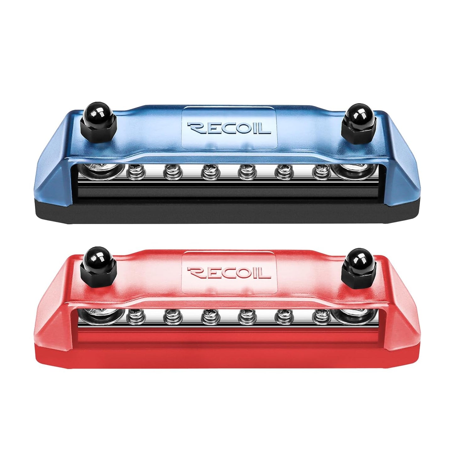 Recoil BB212P Power Distribution Block 12V 150A Dual 5/16” Studs Bus Bar Terminals Battery Busbar for Boat Automotive Solar Wiring