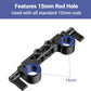 SmallRig Super Lightweight 15mm Railblock, Rod Clamp with 1/4"-20 Thread for Sony for Canon and Other 15mm DSLR Camera Rig Shoulder Support Rail System, Pack of 2-2061