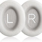 Replacement Ear Pads for Bose QuietComfort 45 (QC45)/QuietComfort SE (QC SE)/Quiet Comfort Headphones, Ear Cushions, Headset Earpads, Ear Cups Cover with Soft Protein Leather (White)