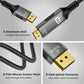 FDBRO 8K DisplayPort to HDMI Cable Active 8K@60Hz 4K@120Hz 32.4Gbps, Uni-Directional, DP 1.4 to HDMI 2.1 Cord Support HDR/HDCP 2.2/DSC 1.2 for Gaming Monitor, TV, PC (Gray & Black, 1M (3.3FT))