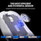 Pulsar Gaming Gears - X2H ES Wireless Gaming Mouse, Limited Edition, Symmetrical, Optical Switch, OLED Display, Driverless, PAW3395 Sensor, 100H Battery, 4K dongle Included (Medium, White)