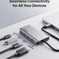 Belkin USB C Hub, 4-in-1 Multi-Port Laptop Dock with 4K HDMI, USB C Docking Station with 100 Watt Pass-Through Power Delivery, 2 X USB A Ports For MacBook Pro, Air, iPad Pro, Chromebook and More