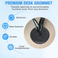 Desk Grommet 3-1/8" (80 mm), Desk Hole Cover for Cables White, Cable Grommet ABS Plastic, Desk Hole Grommet for Office and Home Table Cable, Detachable & Flexible Cable Cord Organizer-2 Pcs