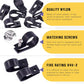 Swpeet 120 Pack White 3/4 Inch Nylon Plastic R-Type Cable Clips Clamp Kit, Nylon Screw Mounting Cord Fastener Clips with 120 Pack Screws for Wire Management (3/4 Inch, Black)