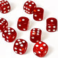 Luck Lab 10 Piece D6 Dice Pack - Acrylic Dice for RPG MTG DND Table Games and Board Games (Red Pearl)