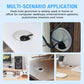 Desk Grommet 2-1/16" (53 mm), Desk Cord Hole Cover, Cable Grommet ABS Plastic, Desk Hole Grommet for Office and Home Table Cable, Detachable Cable Cord Organizer (Silver Sand 2 Pcs)