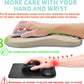 Ergonomic Mouse Pad Wrist Support with Memory Foam Massage Bulge, Carpal Tunnel Pain Relief Mousepad Wrist Rest for Mouse(12x8 inch, Apricot)