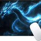 Witchy Blue Japanese Dragon Custom Mouse Pad with Non-Slip Rubber, Small Square Design for Wireless Laptop & Computer Mouse Pads for Desk, 9.5 x 7.9 inch Smooth Surface for Gaming & Office