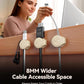 8-Pack Cord Organizer Magnetic Silicone Cable Clips[8 mm Wider Cable Accessible]Desk Cable Management, FLYLEAD Desktop Cord Holder for Nightstand, Office Workspaces Desk Organization Home Accessories