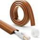 Floor Cord Cover 6ft, Cord Hider Floor Brown Walnut Wood, Cable Management Prevent Trips, Cable Cover Wire Covers for Electric Power Cords, Wire Protector Cavity W0.47in x H0.28in
