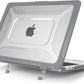 Batianda Case for New MacBook Air 13 inch 2025 M4 Chip 2024 2022 Release A3240 A3113 A2681 Model,Honeycomb Heavy Duty Protective Hard Shell with TPU Bumper Fold Kickstand & Keyboard Cover, Grey