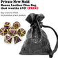 Haxtec D&D Metal Dice Set Gold Purple DND Dice Compatible with Dungeons and Dragons Gifts RPG Roleplaying Dice