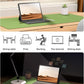 YSAGi Leather Desk Protector, Office Mat, Large Mouse Mat, Non-Slip PU Leather Blotter, Laptop Pad, Waterproof Writing Pad for Office and Home (Leaf Green, 23.6" x 13.8")