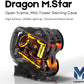 MegaPC Upgraded Open-Frame Mid-Tower Micro-ATX/Mini-ITX Gaming PC Case, Tempered Glass Side Panel, Pre-Installed ARGB PWM Fan, with USB3.0, USB-C, 240mm Radiator Support (Black)