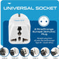 Ceptics Schuko, Germany France Travel Power Adapter, Grounded European Plug - Type E/F Outlet, Adaptor for USA to Europe EU Socket - 3 Pack - Use In Norway, Korea, Spain, Greece, Russia, Iceland