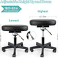 Footrest Stool Under Desk Adjustable Height and Tilt Angle Footrest Ottoman Ergonomic Foot Stool with Wheels 360° Rolling for Home Office (New Black)