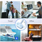 ORICO Blue Travel Power Strip PD20W with 4 AC Outlets 3 USB Ports (1 USB-C), 4FT Flat Plug Extension Cord, Compact Portable Design for Business Travel, Cruise Ship Essentials-AP3