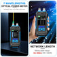 10 in 1 Network Cable Tester with 7 Wavelengths OPM 10Km/10mW VFL 600M Measurable Length 100 Records Tool Kit for CAT5 CAT6 Telephone Ethernet RJ11 RJ45 PoE Wire Tracer NCV, Blue