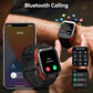 AMAZTIM Smart Watch, 60 Days Extra-Long Battery, 50M Waterproof, Rugged Military Bluetooth Call(Answer/Dial Calls), 1.85" Ultra Large HD Display, AI Voice Assistant, Compatible for Android and iOS-Red