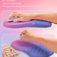 Hokafenle 2in1 Combination, Wave Keyboard Wrist Rest and Ergonomic Curvature Mouse Pad Wrist Support for Relieve Wrist Pain, Filled with Soft Cushion Memory Foam, Gradient Blue Purple