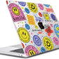 Compatible with 2025 2024 2023 2022 MacBook Air 13 inch Case M4 A3240 M3 A3113 M2 A2681, Hard Shell &Keyboard Cover&Screen Film&Webcam Cover for New M4 Mac Air 13.6 inch with Touch ID, Smile