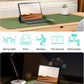 YSAGi Leather Desk Protector, Office Mat, Large Mouse Pad, Non-Slip PU Leather Blotter, Laptop Desk, Waterproof Writing Pad for Office and Home (Green, 31.5" x 15.8")
