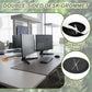 PATIKIL Desk Grommet 3-3/16", 4 Pcs Round Cable Grommet Cord Hole Cover with Adhesive Tape Flexible Table Wire Organizer for Office Home Table Countertop, Black