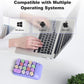 MOFII Wireless Number Pads - Purple Numeric Keypad 18 Keys USB 2.4G Round Keycap Colorful Extensions Keypads, Financial Accounting Portable Numpad 10 Key for Laptop/PC/Notebook/Surface Pro